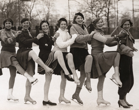 Women skating